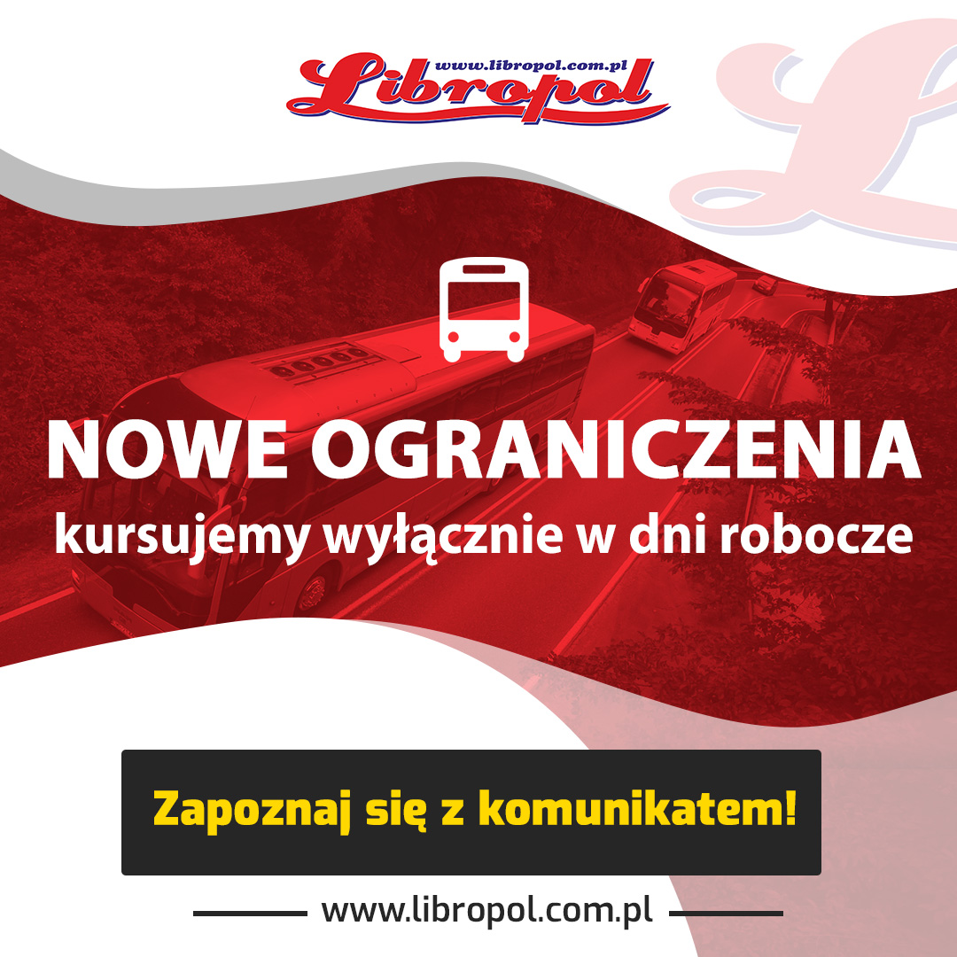 Read more about the article Nowe ograniczenia! Kursujemy wyłącznie w dni robocze