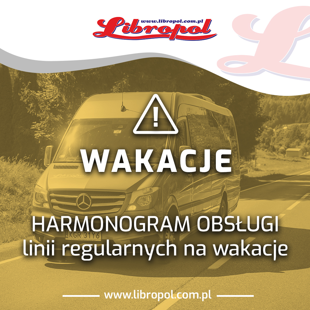 Read more about the article Harmonogram obsługi linii regularnych na WAKACJE