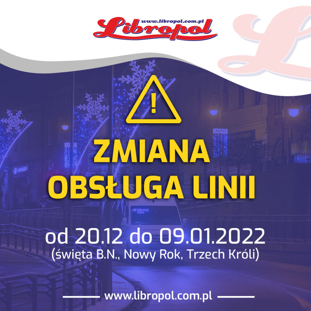 Harmonogram obsługi linii w dni świąteczne