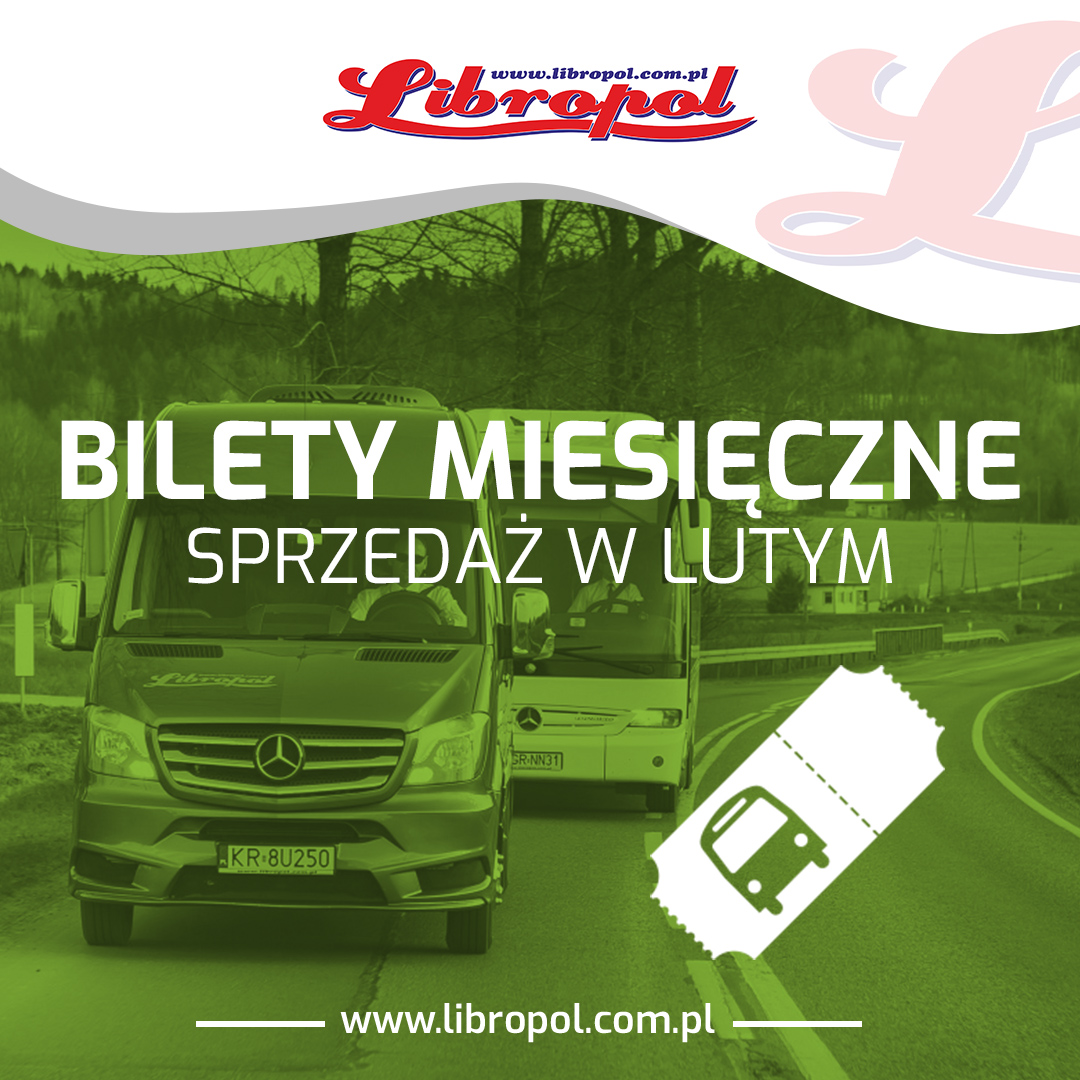 Read more about the article Sprzedaż biletów miesięcznych na miesiąc LUTY