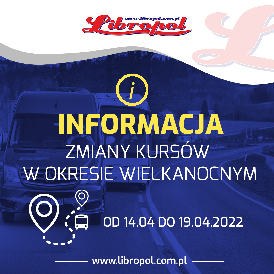 Read more about the article Harmonogram obsługi linii komunikacyjnych w okresie Świąt Wielkanocnych 2022.